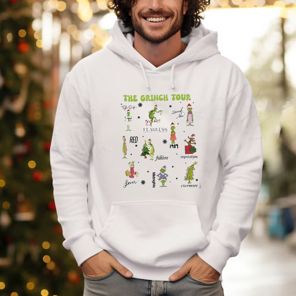Vintage Hoodie, The Grinch Tour Hoodie, The Grinch In My Grinch Eras Hoodie